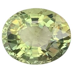 4.70 Carat Natural Lemon Colour Tourmaline Oval Shape Loose Gemstone