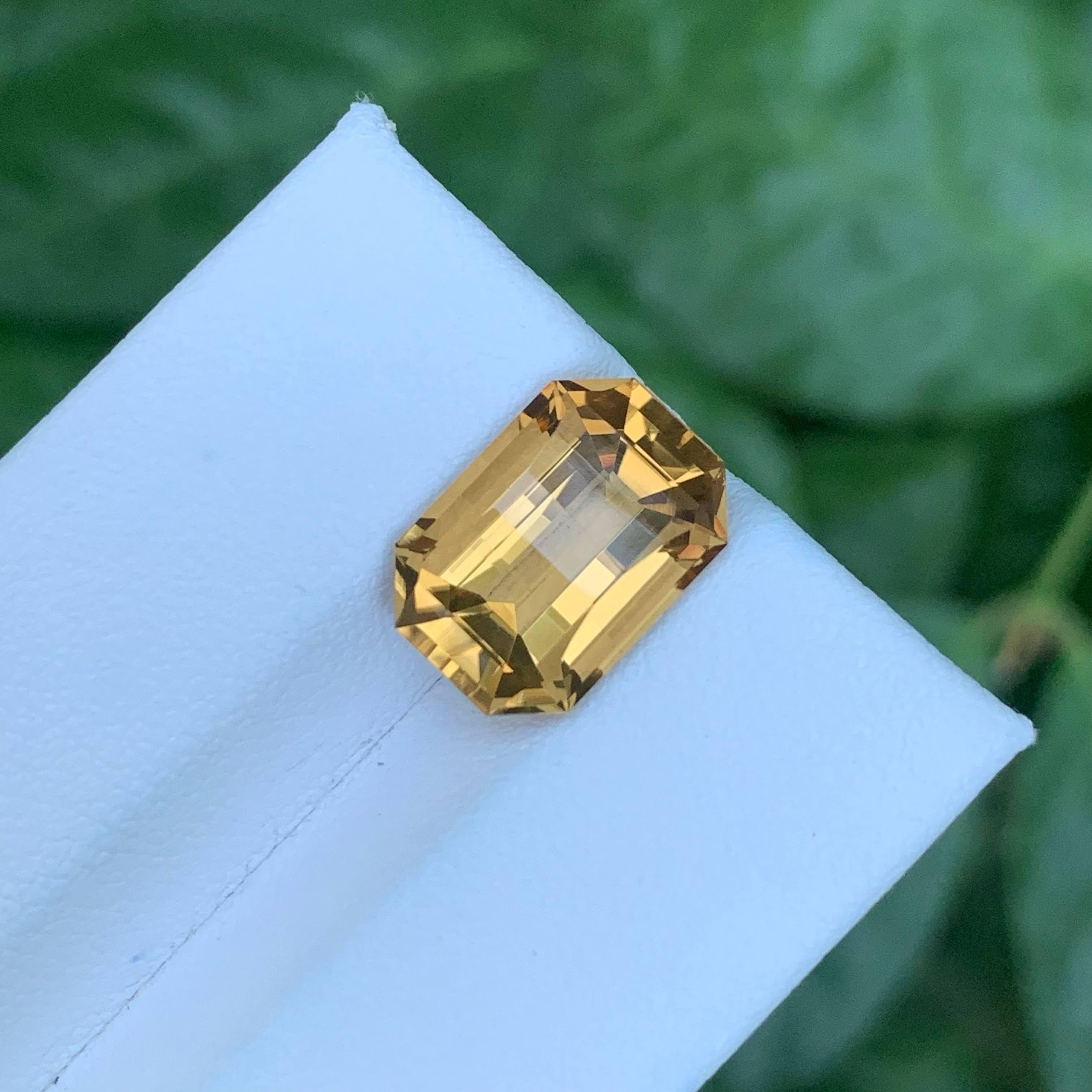 4,70 Quilates Natural Citrino Naranja Suelto Piedra Brasileña Corte Pixel Corte mixto en venta