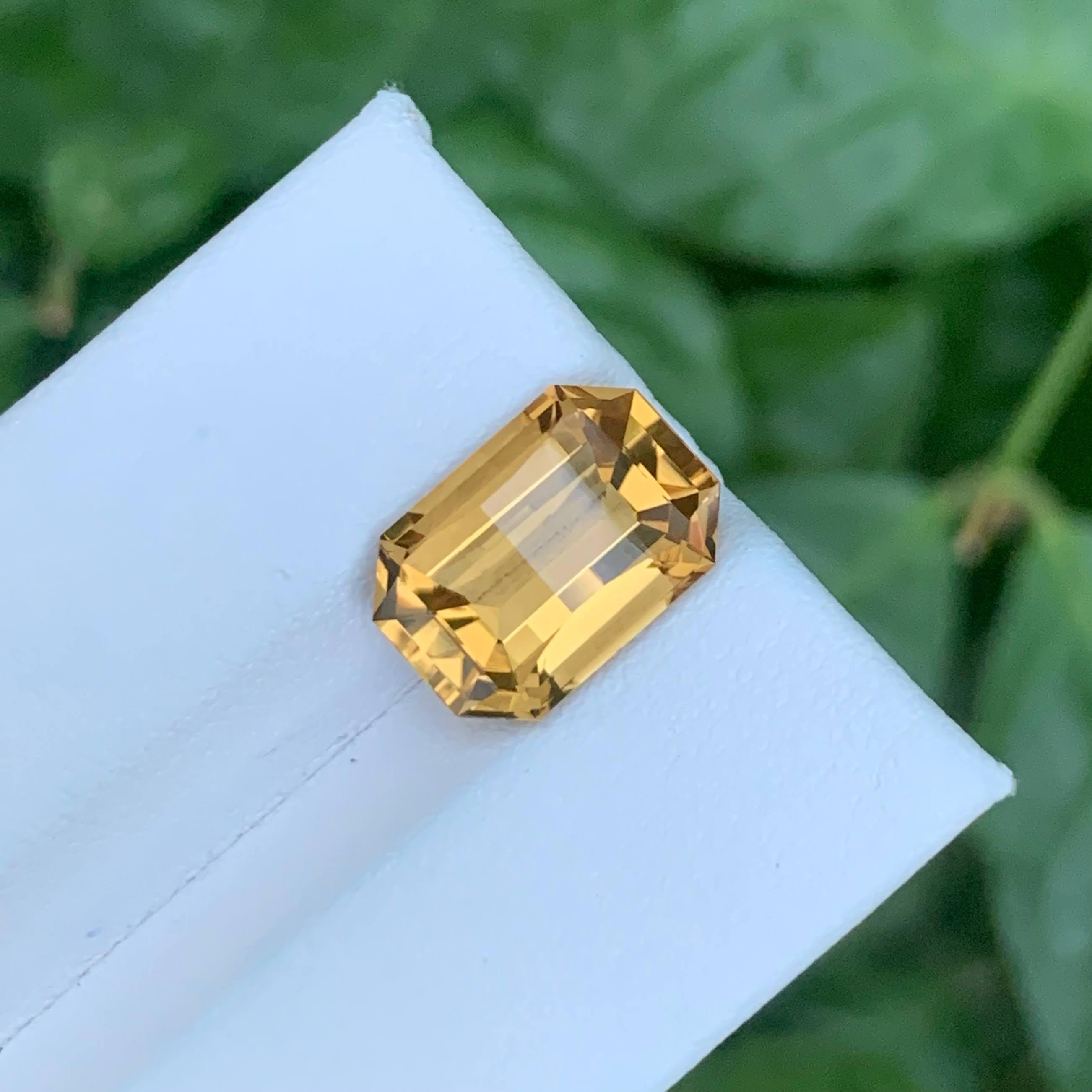 4,70 Quilates Natural Citrino Naranja Suelto Piedra Brasileña Corte Pixel en Nuevo estado para la venta en Bangkok, TH