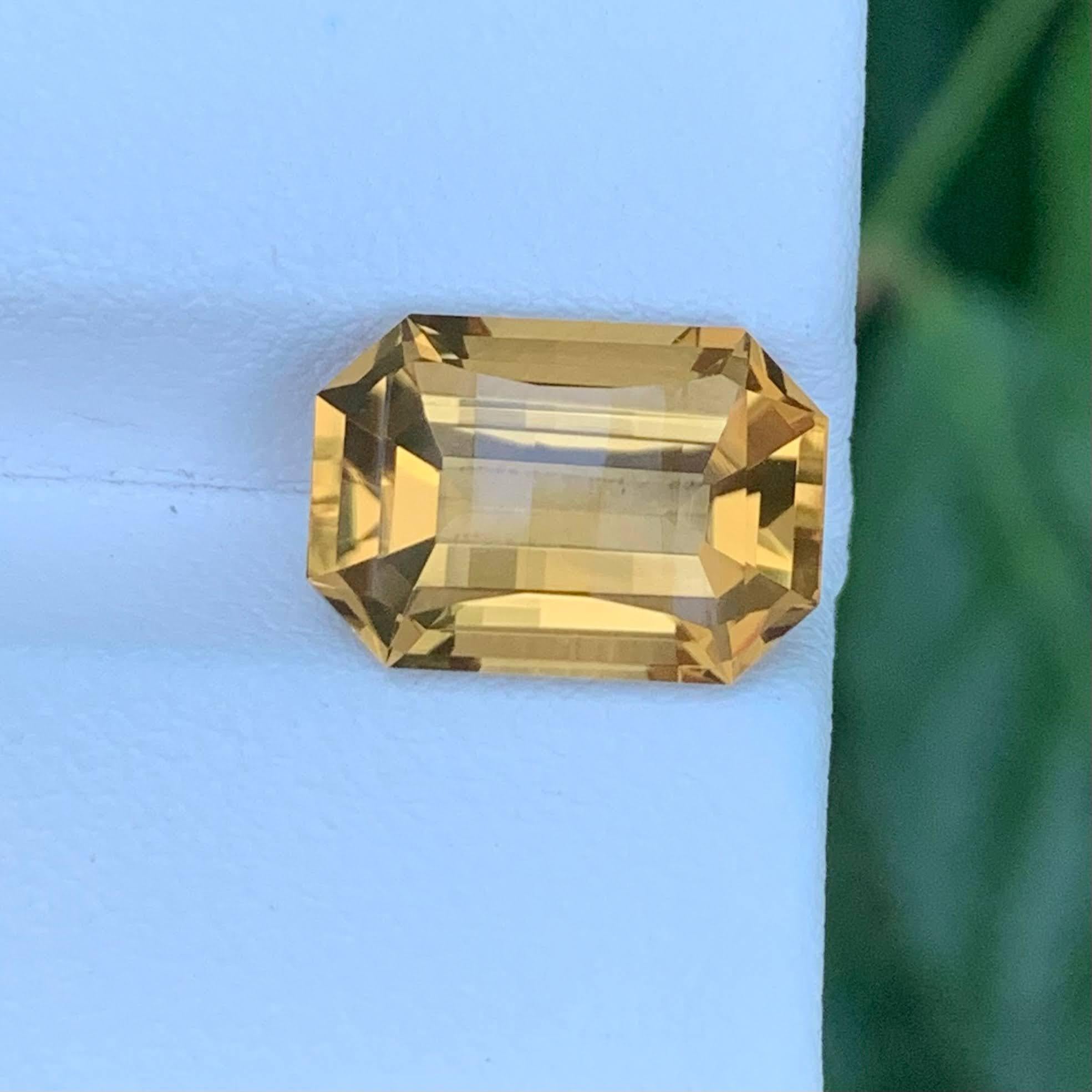 4,70 Quilates Natural Citrino Naranja Suelto Piedra Brasileña Corte Pixel en venta 1