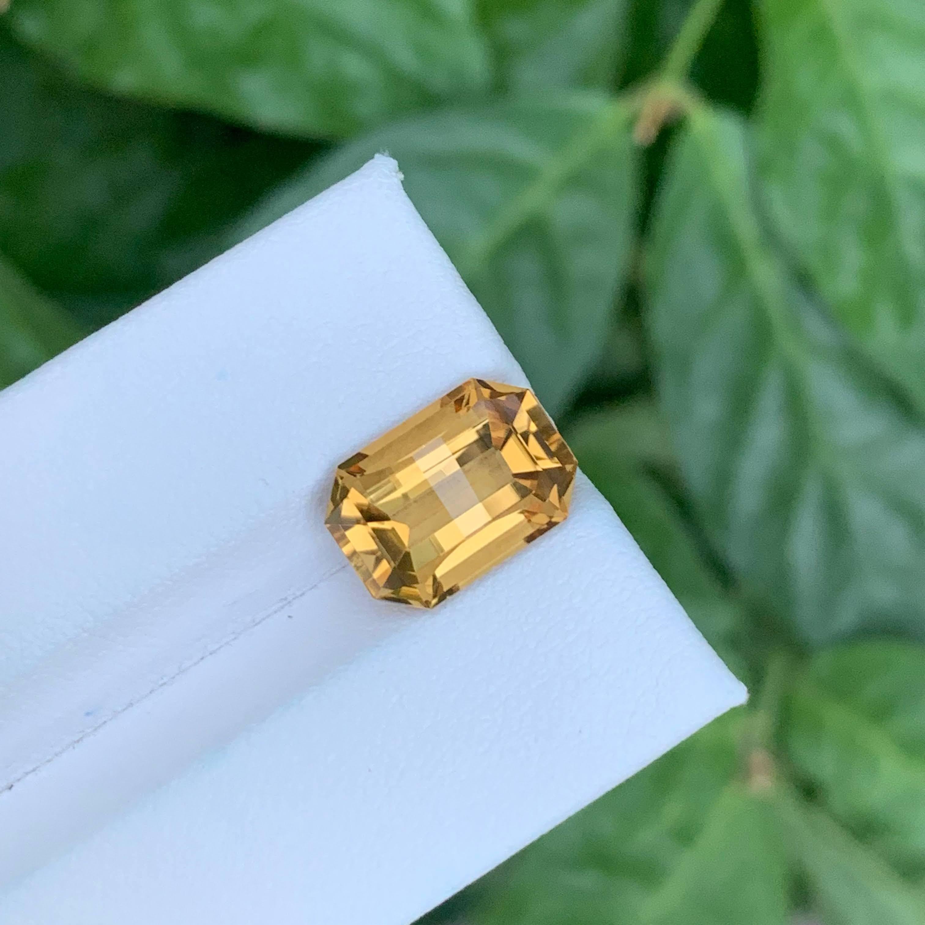 4,70 Quilates Natural Citrino Naranja Suelto Piedra Brasileña Corte Pixel en venta 2