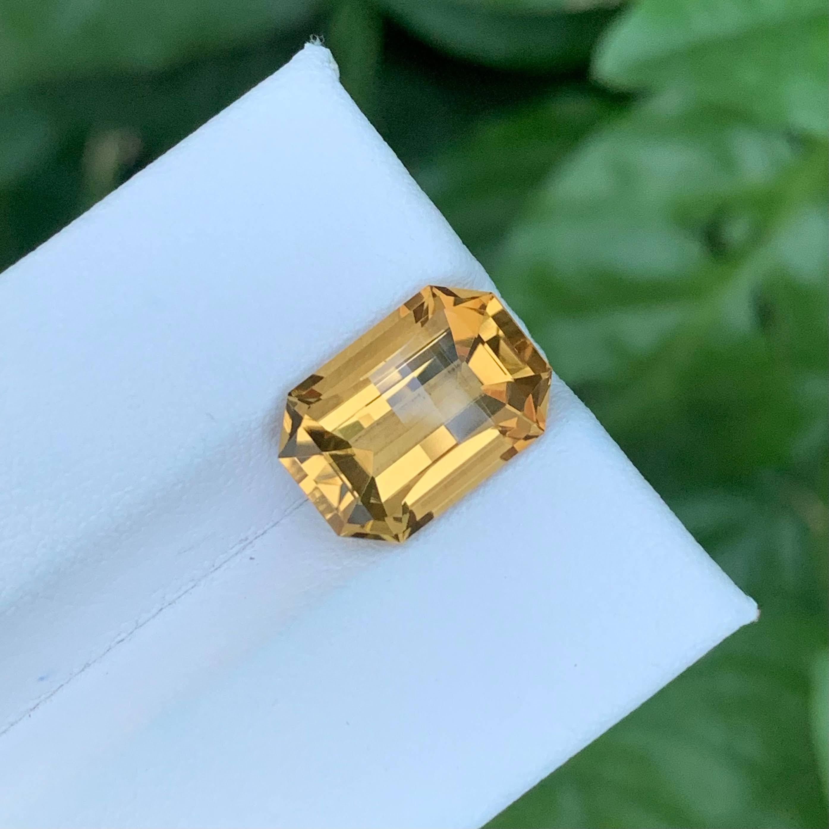 4,70 Quilates Natural Citrino Naranja Suelto Piedra Brasileña Corte Pixel en venta 3