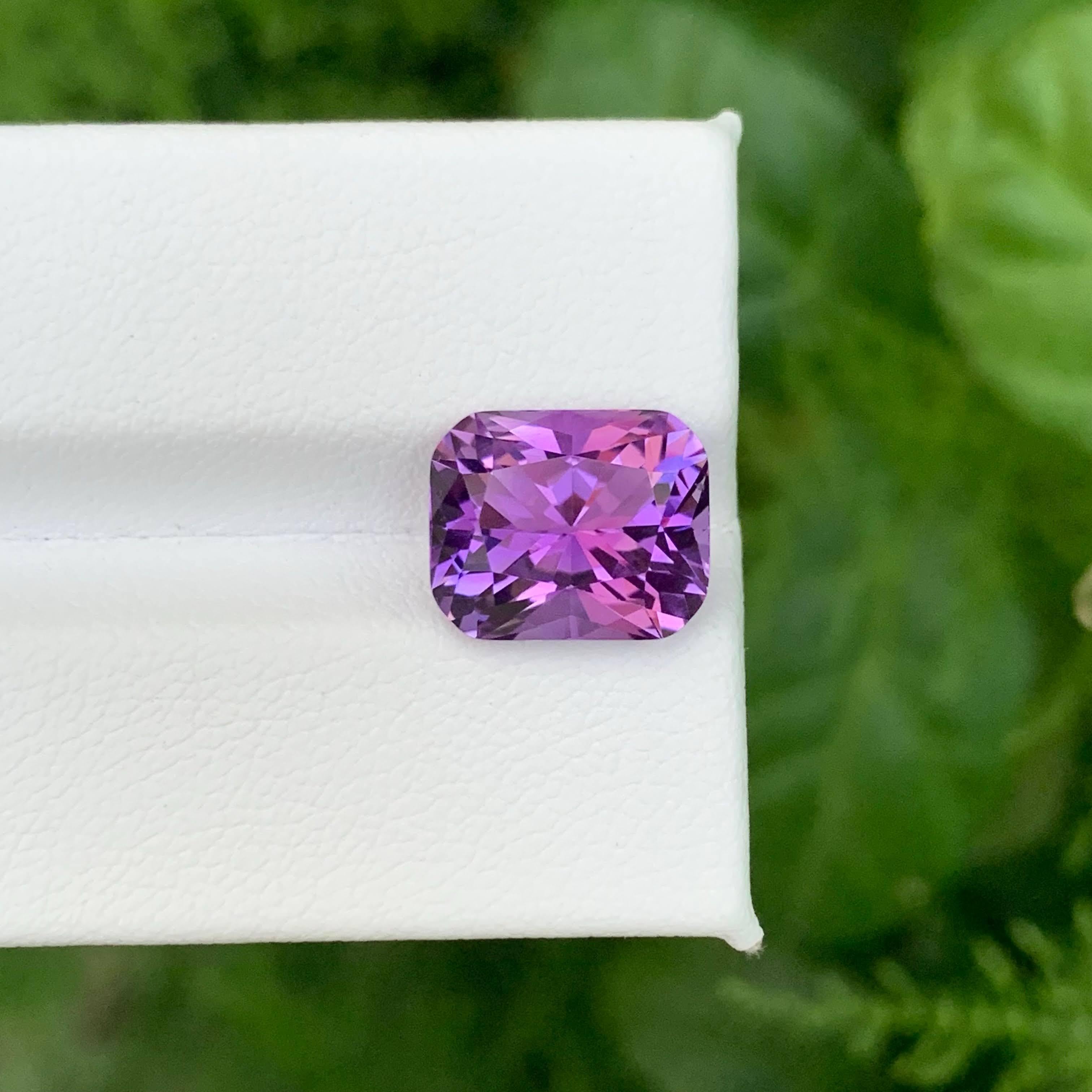 4,70 Karat Natürlicher Loser Lila Amethyst Fancy Cushion Cut Brasilianischer Edelstein im Angebot 1