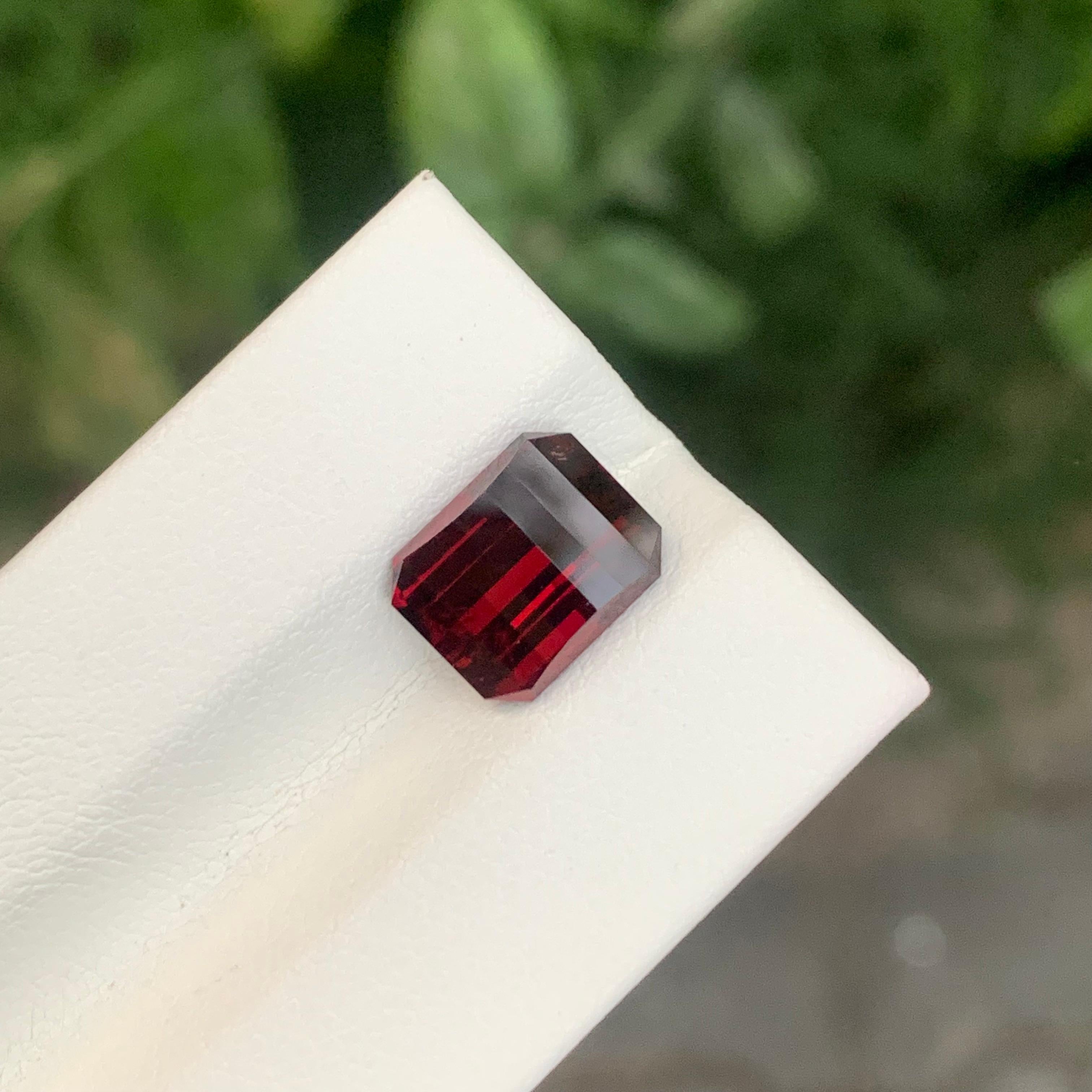 4,70 Karat natürlicher loser Rhodolith Granat Pixelschliff Edelstein (Arts and Crafts) im Angebot