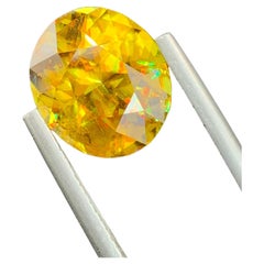 AAA Top Quality 4.70 Carat Natural Loose Fire Sphene Titanite Ring Gemstone