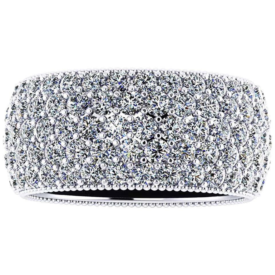 Pink and White Diamond Pave Ring For Sale at 1stDibs | pink pave ring