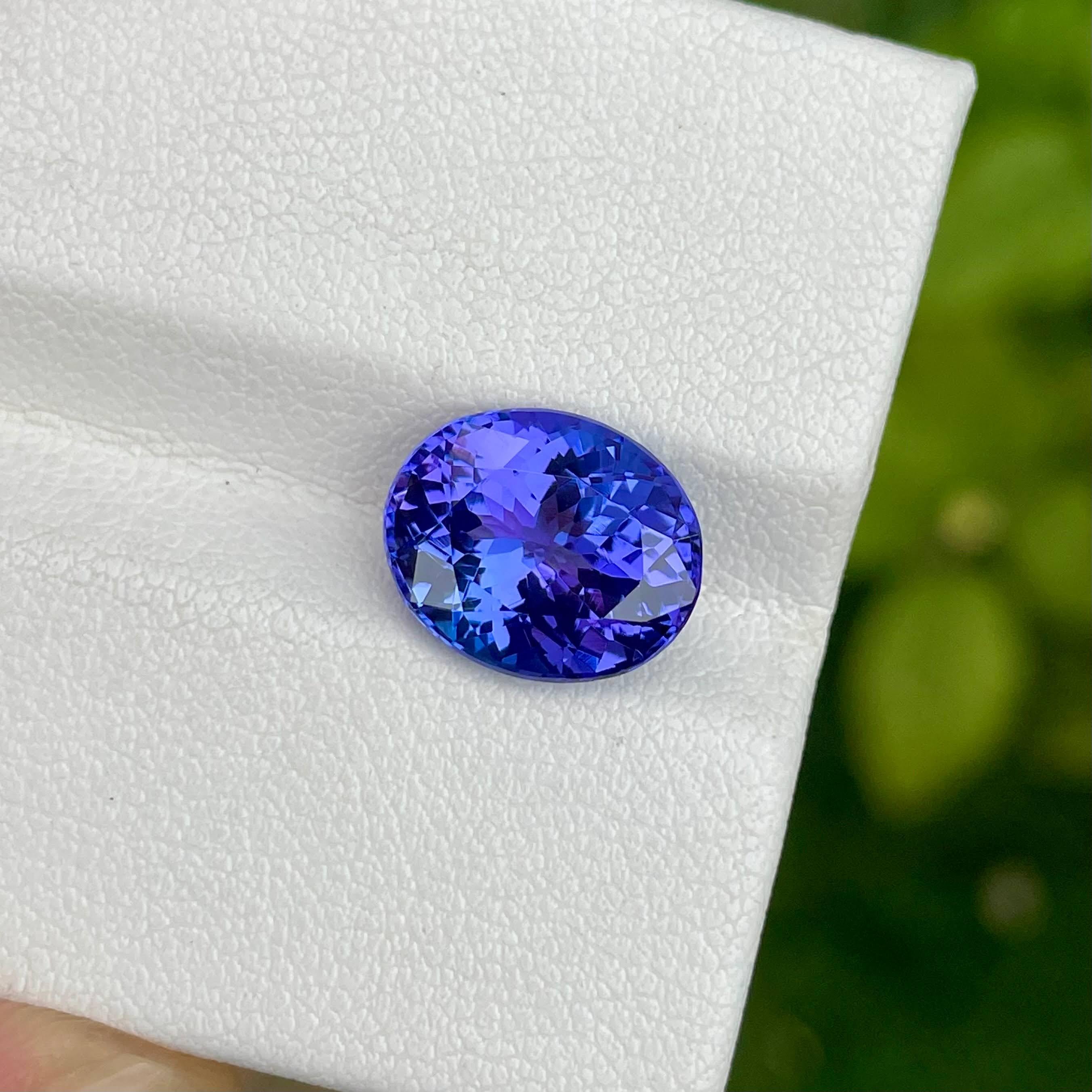 Weight 4.70 carats 
Dimensions 11.5x9.6x6.4 mm
Treatment Heated 
Origin Tanzania 
Clarity loupe clean 
Shape oval
Cut fancy oval 




This exquisite 4.70 carats AAA+ Grade Tanzanite Stone boasts unparalleled beauty with its radiant allure. Cut into