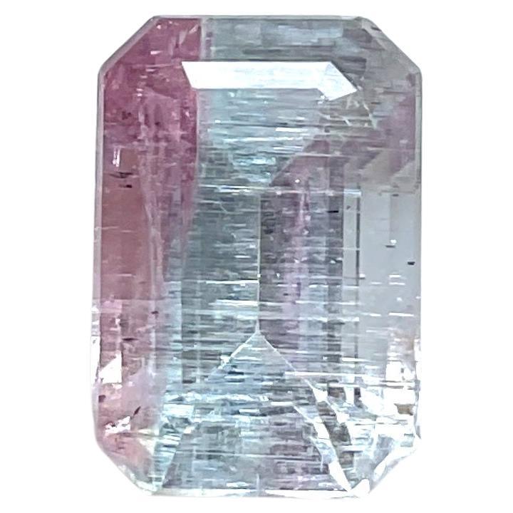 4.70 Carats BI Color Tourmaline Octa Faceted Cut stone Top Quality Natural gem en vente