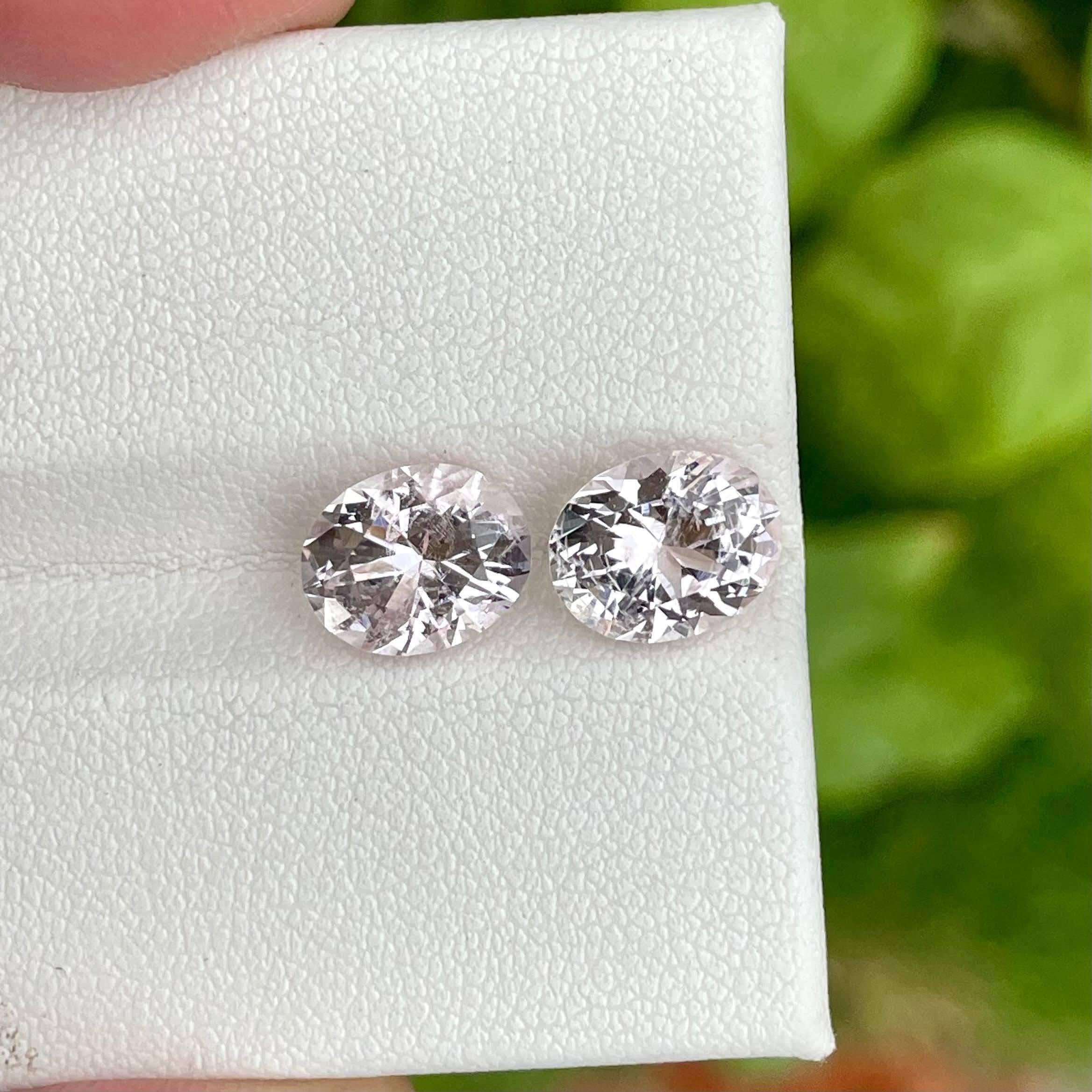 Weight 4.70 carats 
Dimensions 9.3x7.4x6.1 mm
Treatment none 
Origin Afghanistan 
Clarity SI
Shape oval 
Cut fancy oval 



Discover the elegance and beauty of our exquisite 4.70 carat Light Pink Morganite Stone Pair. These stunning gemstones,