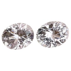 4,70 Quilates Pareja Morganita Rosa Claro Talla Ovalada Piedra Preciosa Natural Afgana