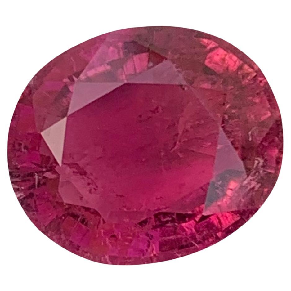 4.70 Carats Natural Faceted Pinkish Red Rubellite Tourmaline Gemstone  For Sale