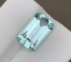 4.70 Cts Natural Light Seafoam Color Loose Aquamarine March Birthstone Gemstone