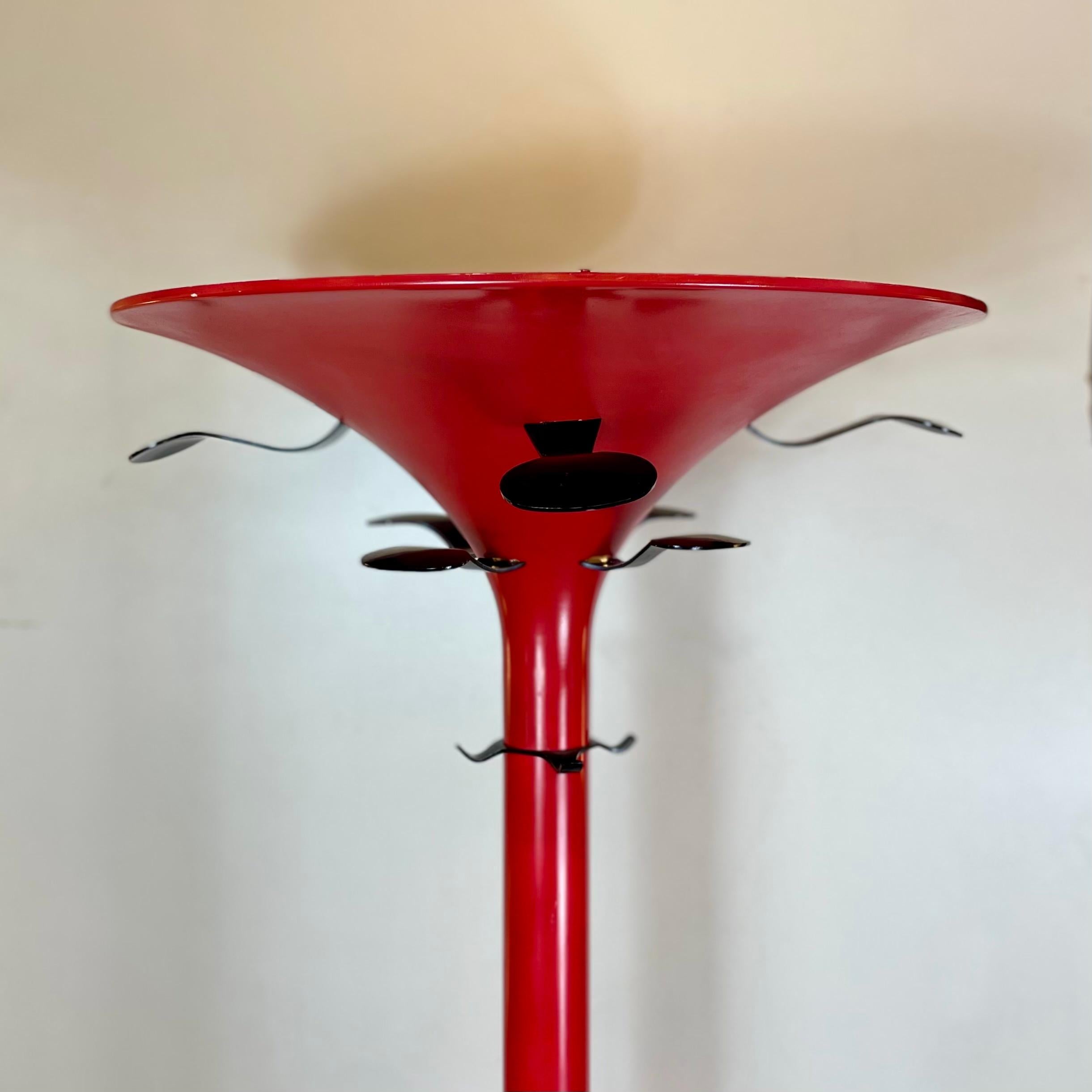 4706, Floor Lamp & Coat Rack by Studio BBPR for Kartell, 1970s In Fair Condition In Brussel, BE