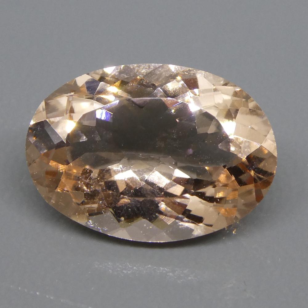 4.70ct Oval Morganite For Sale 5