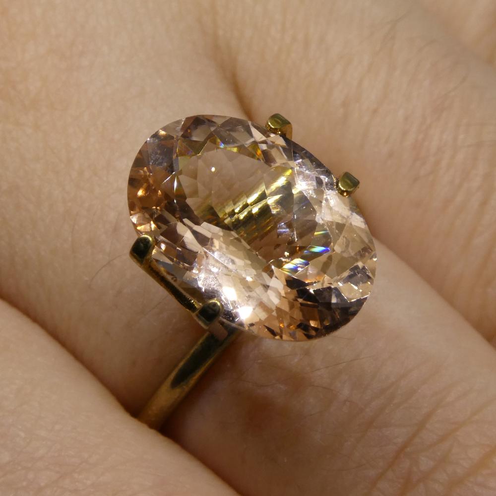 Morganite ovale 4.70ct in vendita 1