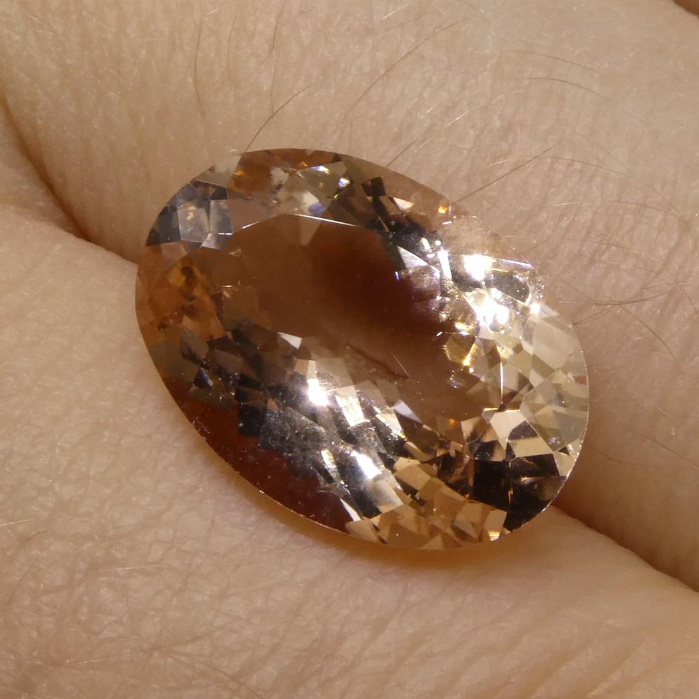 Morganite ovale 4.70ct in vendita 2