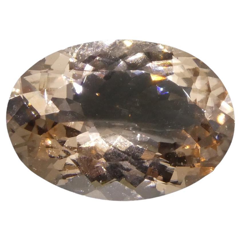 4.70ct Oval Morganite For Sale