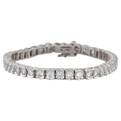 4,70ctw Diamante Tenis Pulsera Platino 7" 5,2mm