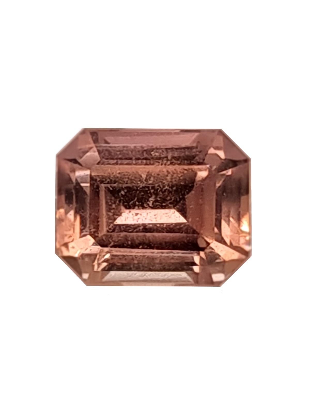 4.71 Carat Pink Madagascar Sapphire Octagon Natural Certified Rare & Unique Gem For Sale 6