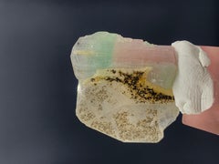 47.10 Carat Gorgeous Bi Color Tourmaline Specimen From Kunar, Afghanistan