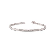 4.72 Carat Diamond Bracelet Studded in 18 Karat White Gold
