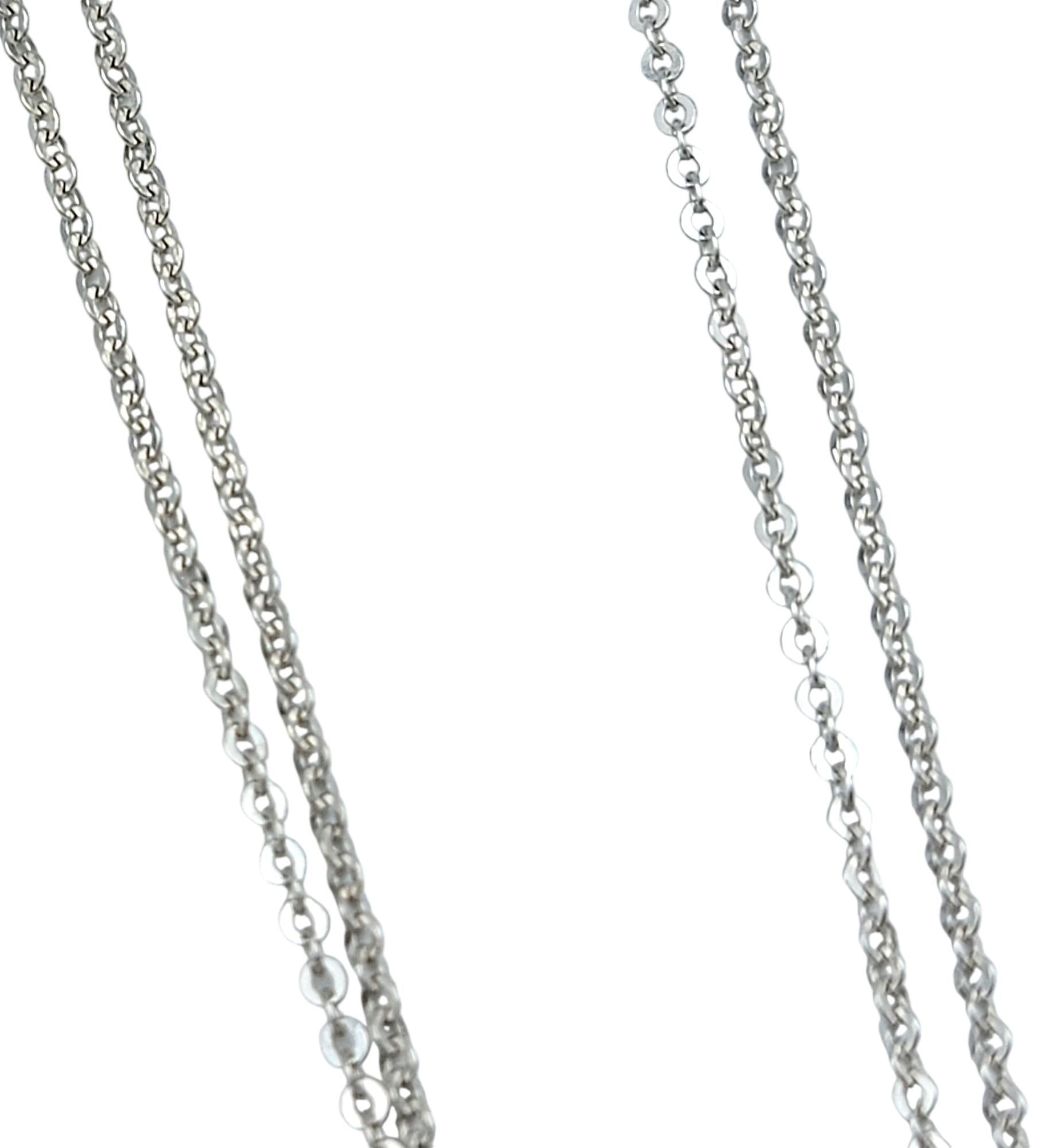 Women's 4.73 Carat Emerald Cut Tanzanite & Diamond Halo 18 Karat Gold Pendant Necklace For Sale