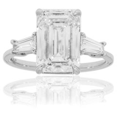 4.73 Carat Emerald Diamond Ring 18K Gold A Classic Statement