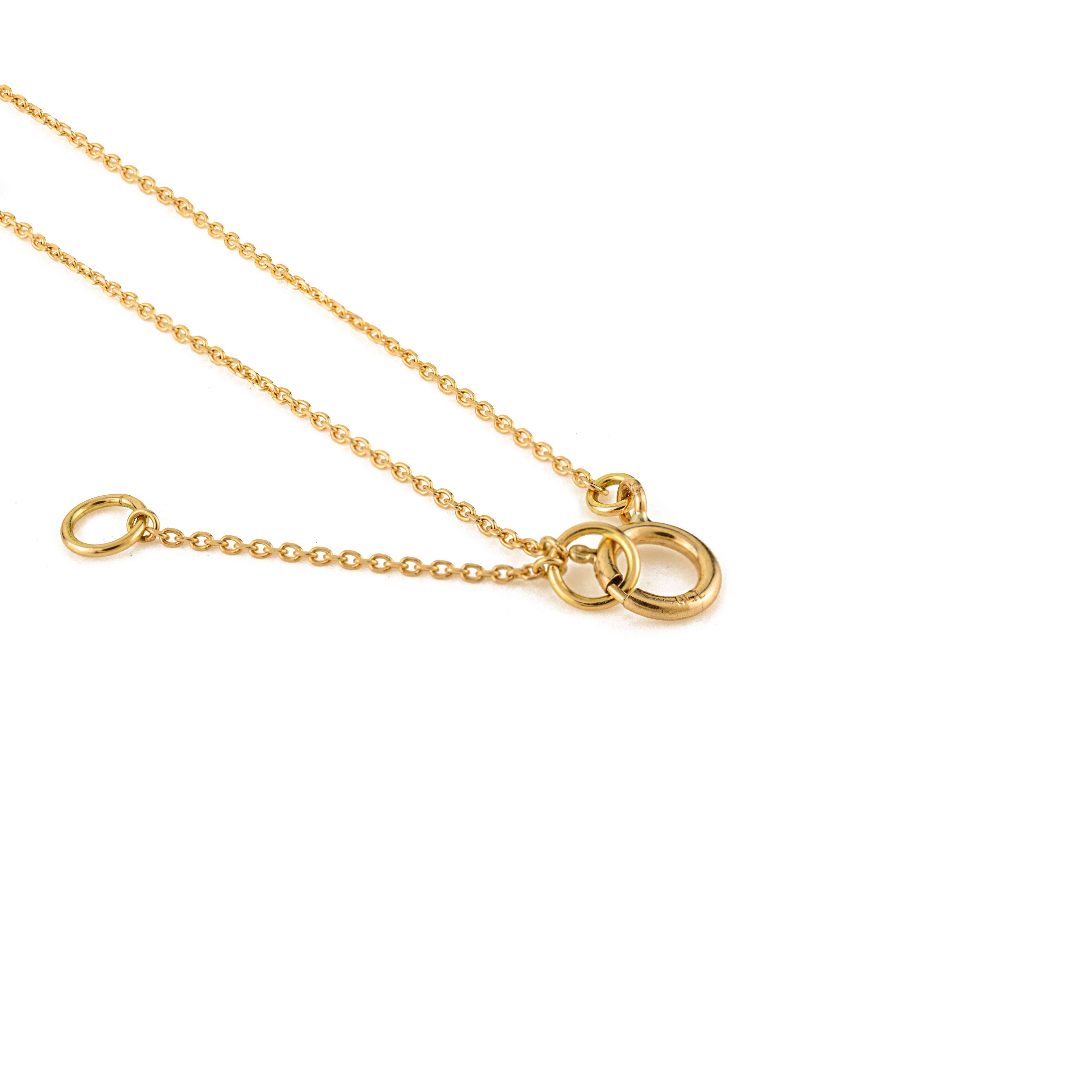 4,73 carati di zaffiro naturale multicolore Collana con castone in oro giallo 18 carati in vendita 1