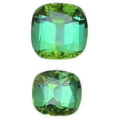4.73 Karat Lebendiges Grün Natürlicher Turmalin Cushion Cut Lose Edelsteine Paket