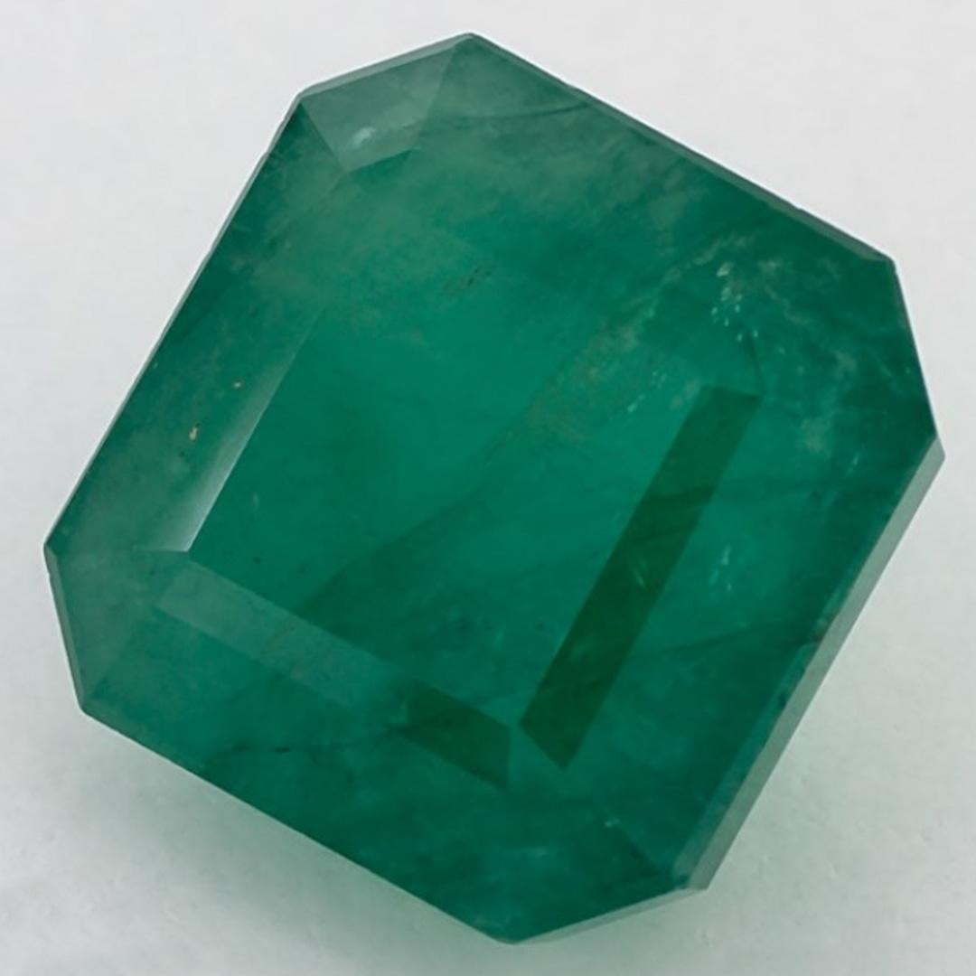 4.73 Ct Emerald Octagon Cut Loose Gemstone In New Condition For Sale In Fort Lee, NJ