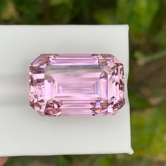 47.35 Carat Natural Loose Quality Pink Kunzite Emerald Cut Afghan Gemstone