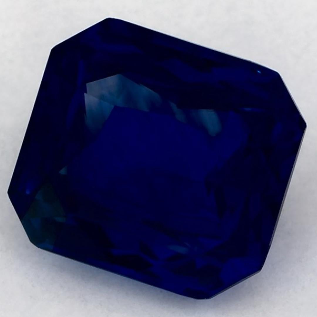 4.74 Karat Blauer Saphir Oktagon-Schliff Loser Edelstein (Achteckschliff) im Angebot
