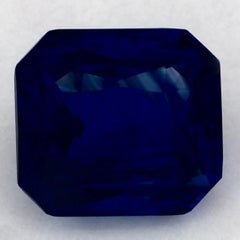 4.74 Ct Blue Sapphire Octagon Cut Loose Gemstone