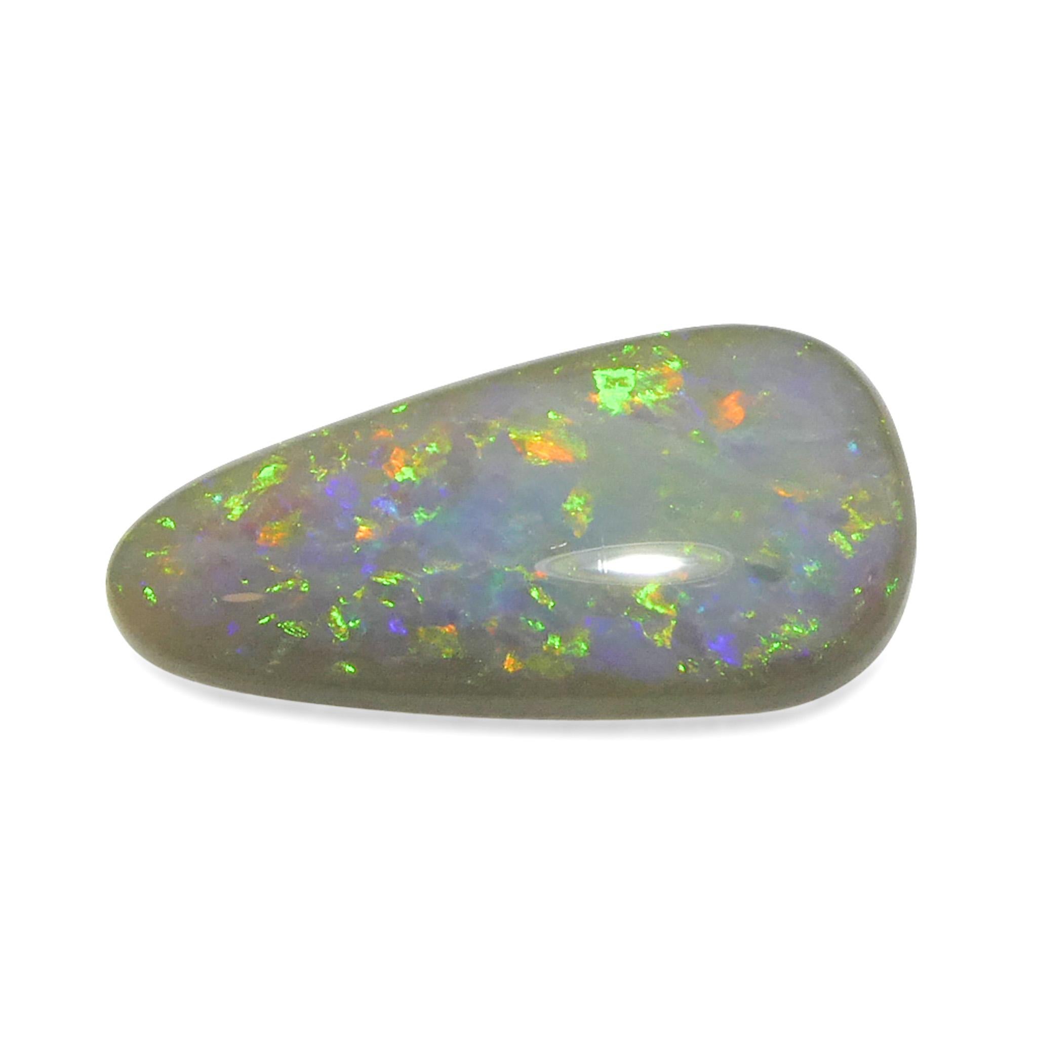 Femenino o masculino 4,74 ct Ópalo gris cabujón libre de Australia en venta