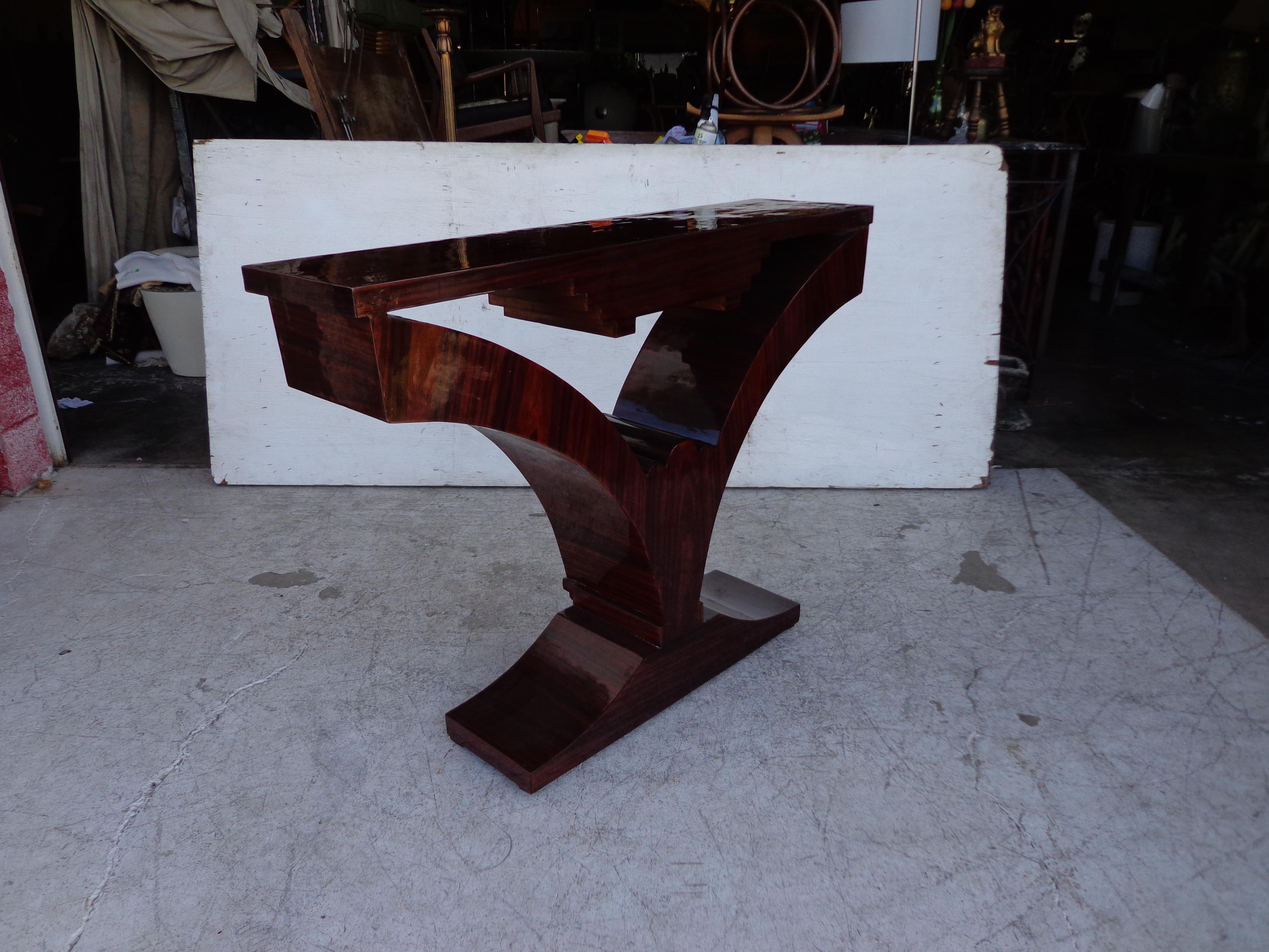 European 1930s Art Deco Style Rosewood Console