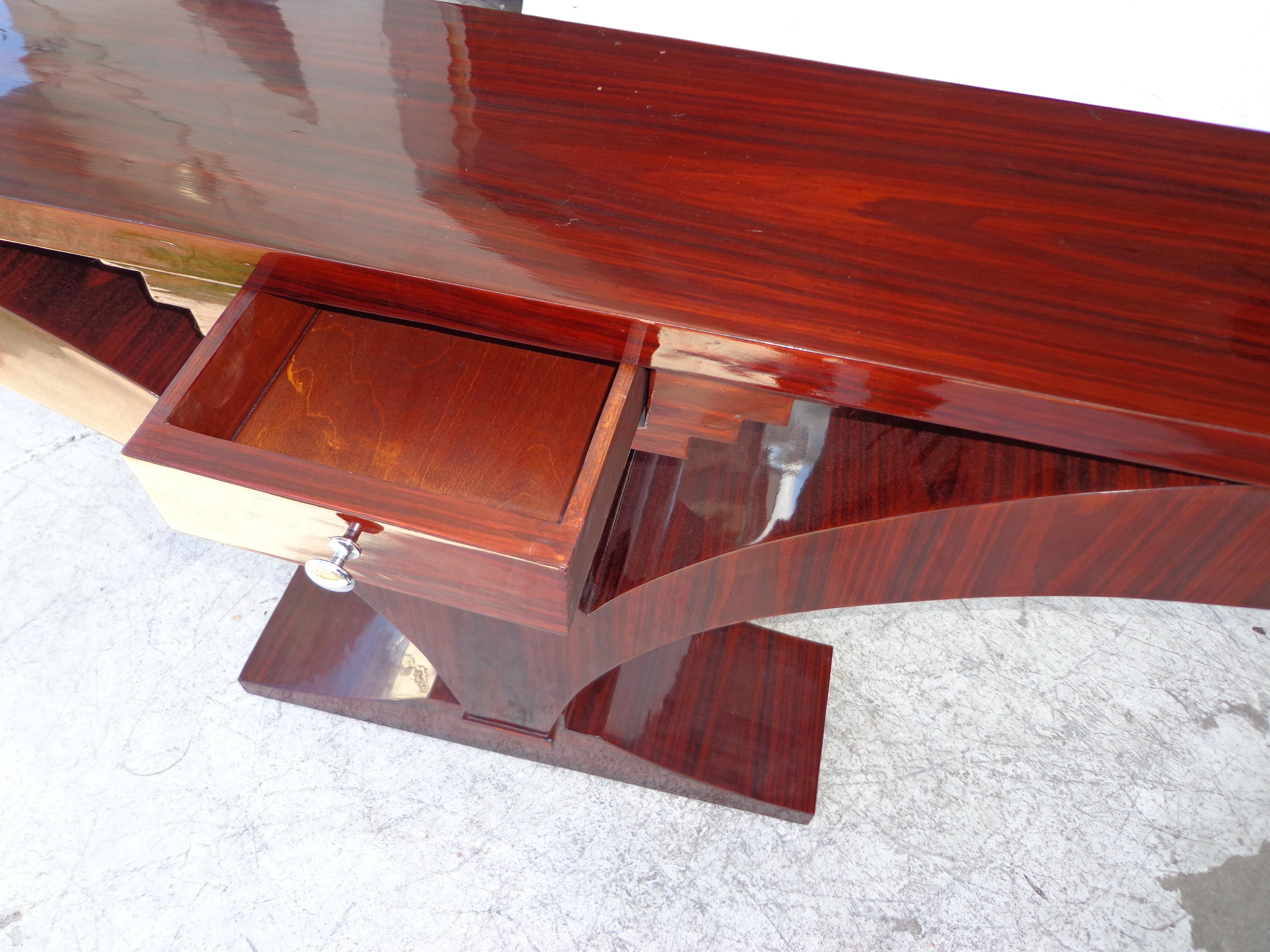 Contemporary 1930s Art Deco Style Rosewood Console