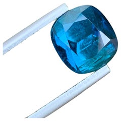 4.75 Carat Adorable Natural Loose Indicolite Tourmaline Cushion Shape Gemstone