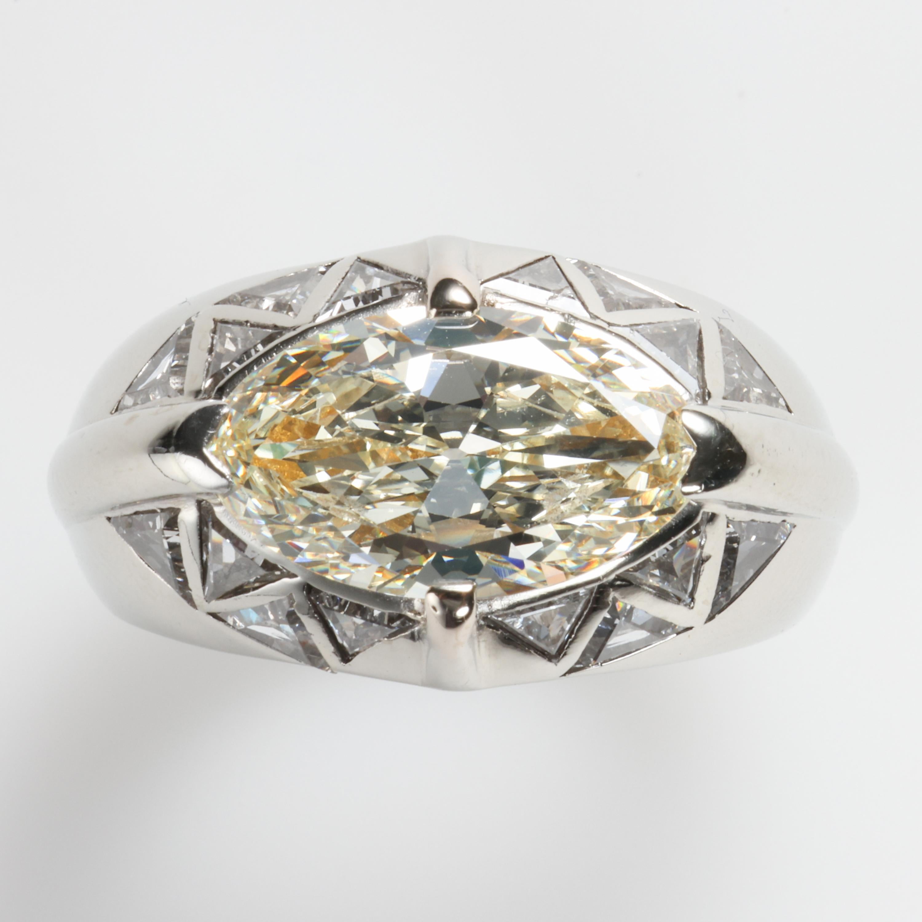 men's marquise diamond ring