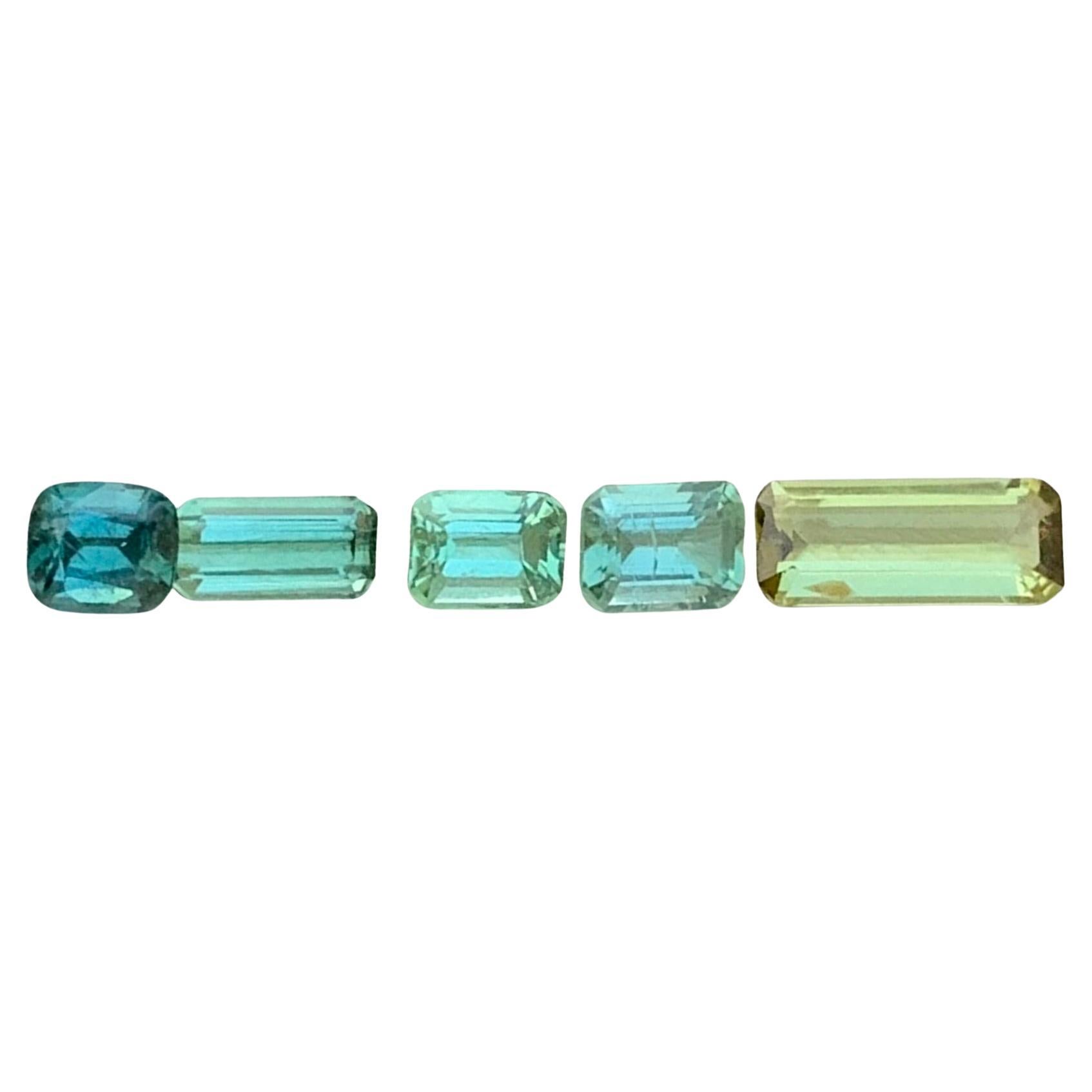 4.75 Carat Natural Faceted Tourmaline Lot From Afghanistan