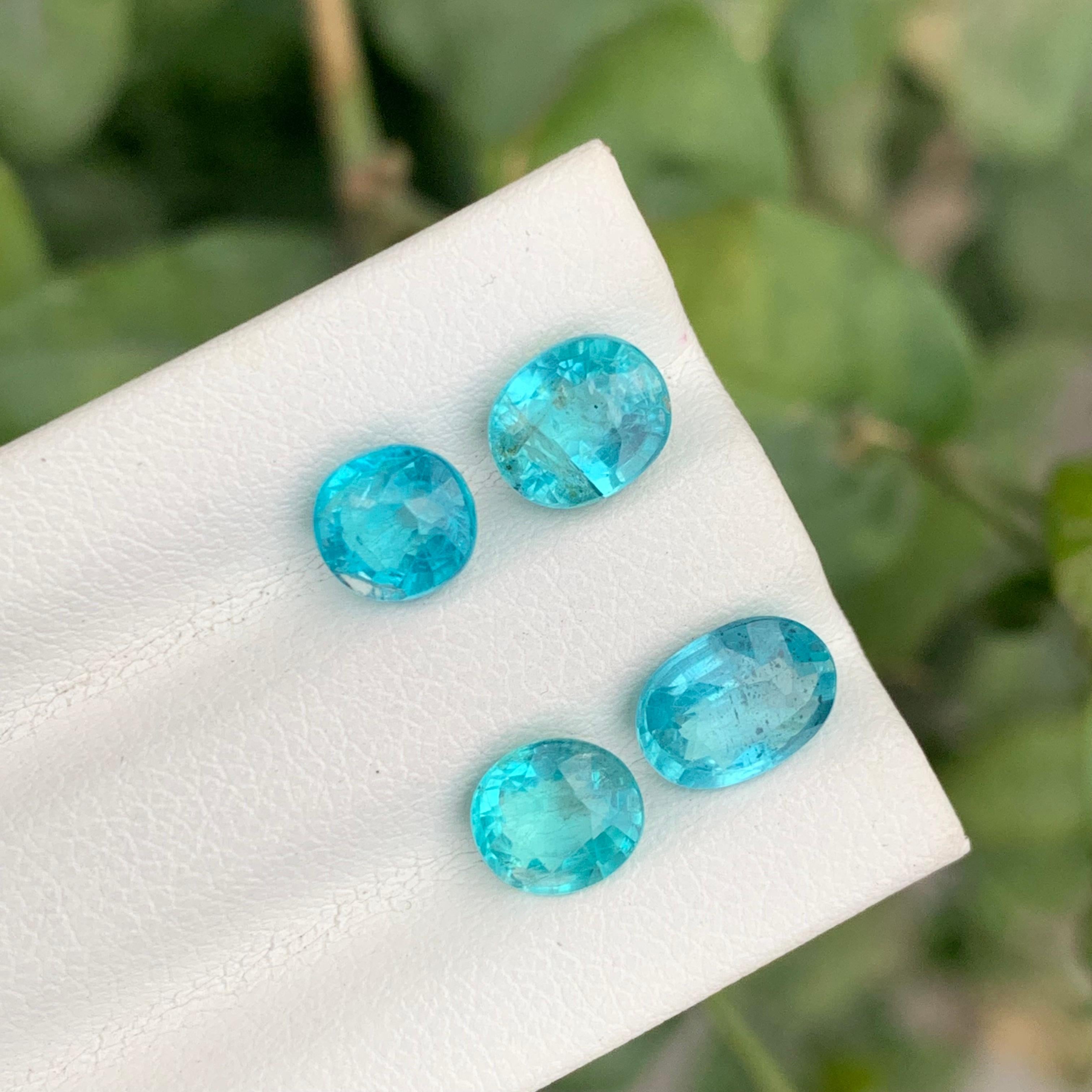 Women's or Men's 4.75 Carat Natural Loose Apatite Lot For Jewellery Making For Sale