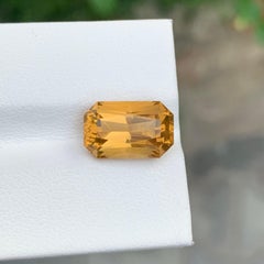 4.75 Carat Natural Loose Citrine Scissor Cut Gemstone For Jewellery
