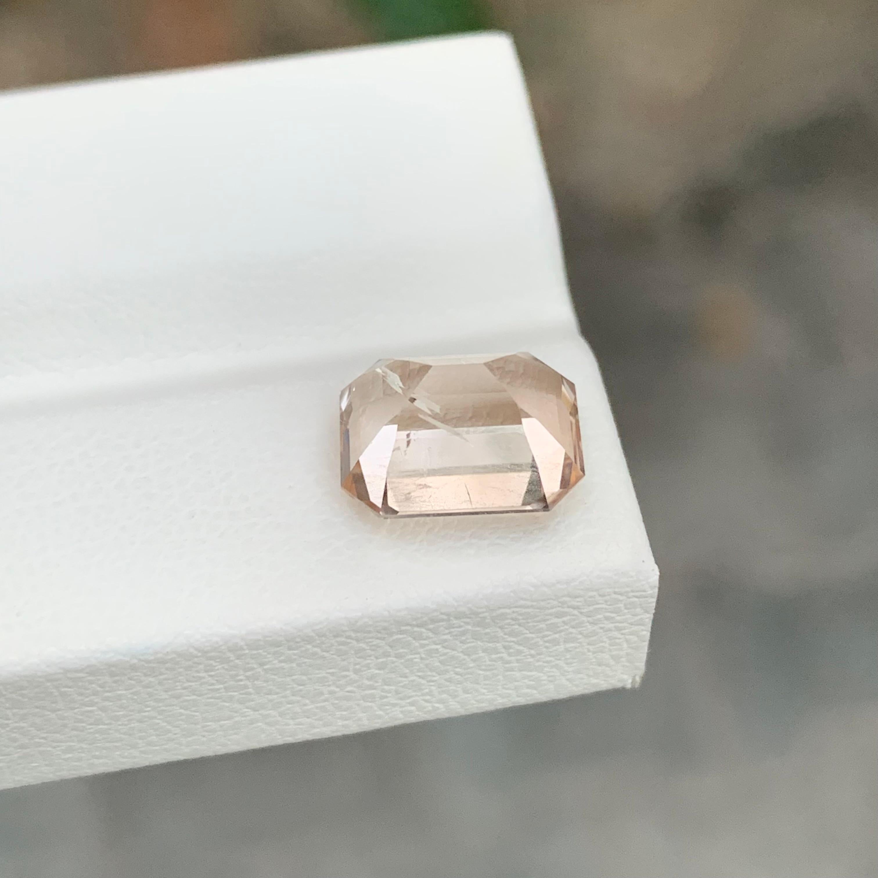 4.75 Karat natürlicher loser Goldtopas Smaragdform Edelstein im Angebot 2
