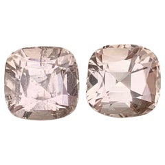 4.75 Carat Natural Loose Imperial Topaz Pair Cushion Shape Gem For Earrings