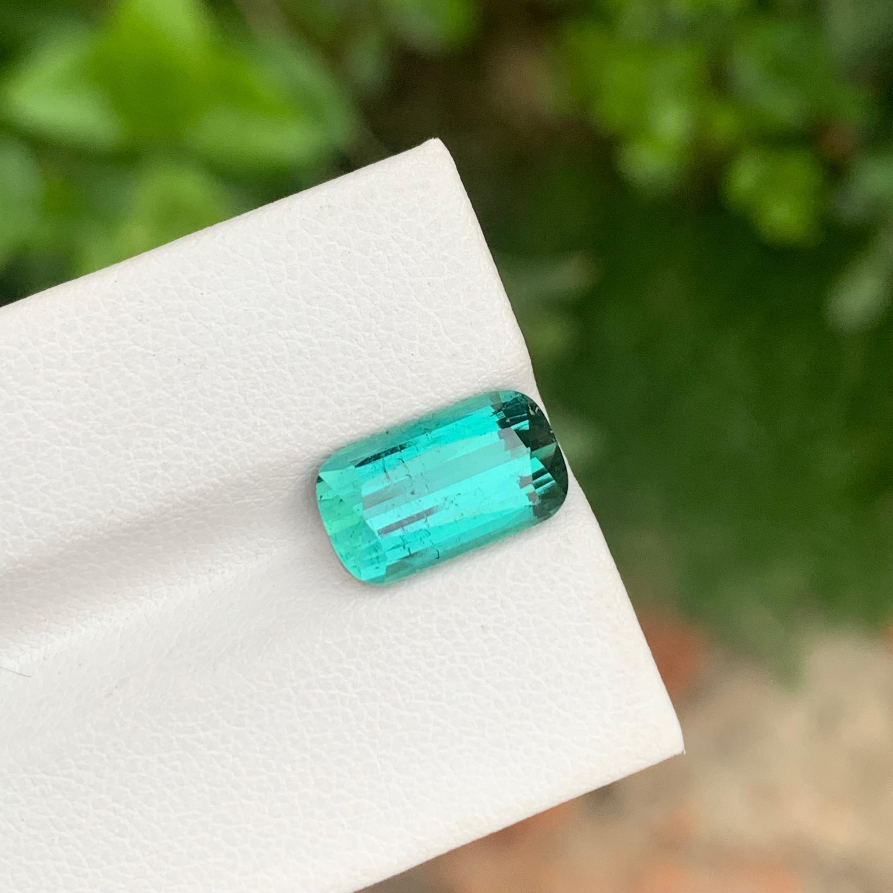 4,75 Quilates Natural Turmalina Laguna Suelta Gema Larga Forma Cojín Para Anillo Artes y manualidades en venta