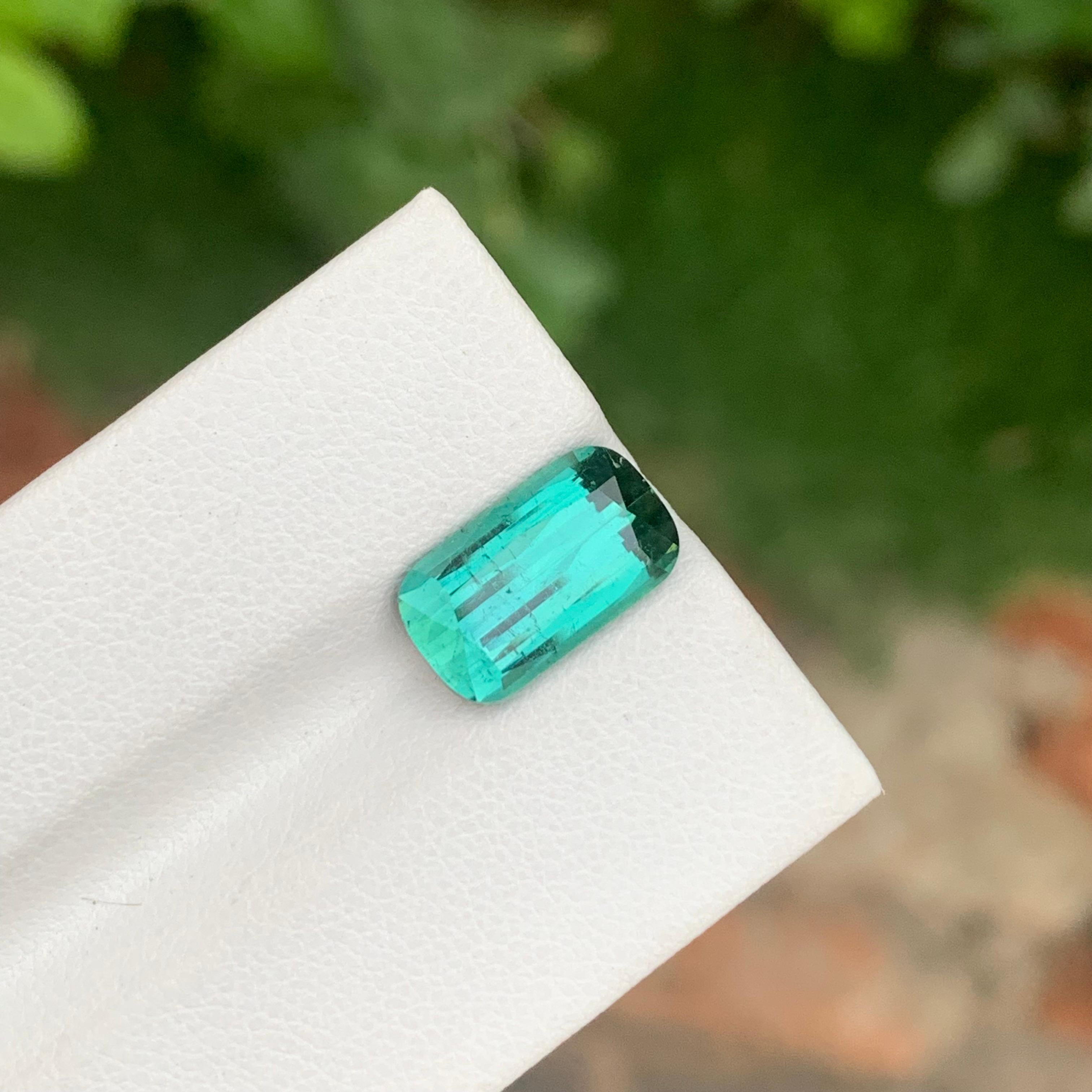4,75 Quilates Natural Turmalina Laguna Suelta Gema Larga Forma Cojín Para Anillo en venta 1