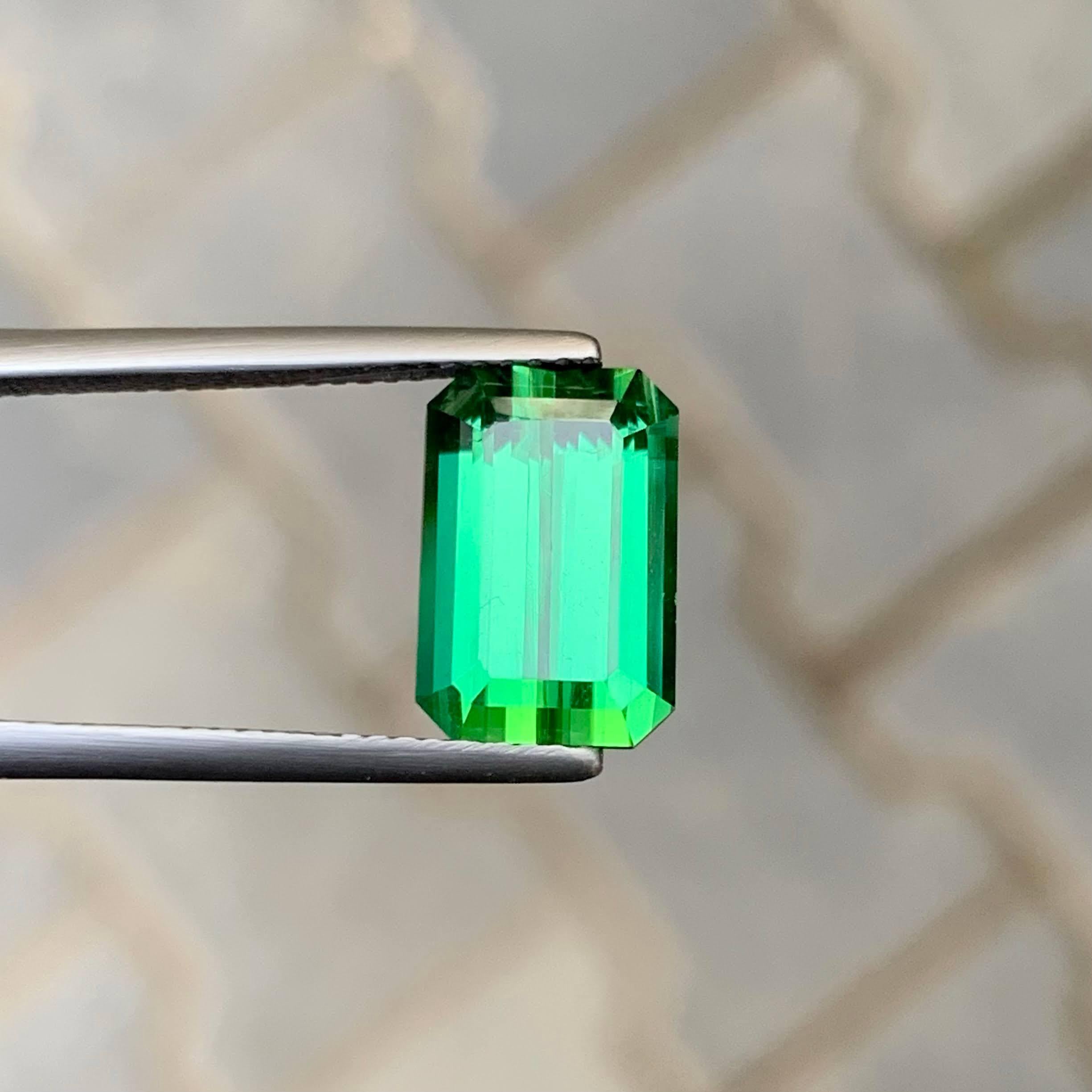 Peso 4,75 carati 
Dimensioni 12,0x8,2x5,6mm
Trattamento Nessuno 
Origine afgana 
Clarity Loup Clean 
Forma Taglio Smeraldo 




Questa tormalina verde naturale sfusa da 4,75 carati presenta una tonalità verde vivida e rinfrescante con una