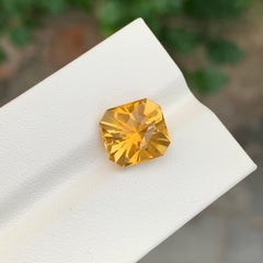 4.75 Carat Natural Loose Yellow Citrine Fancy Cut Gemstone