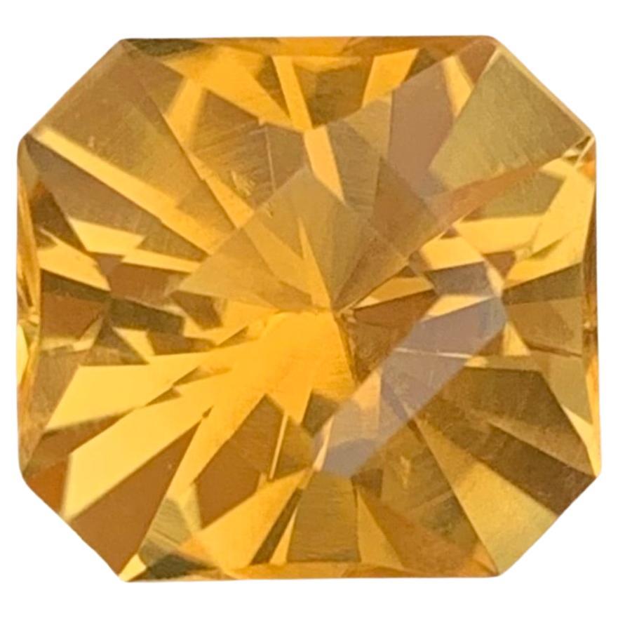 4.75 Carat Natural Loose Yellow Citrine Fancy Cut Gemstone