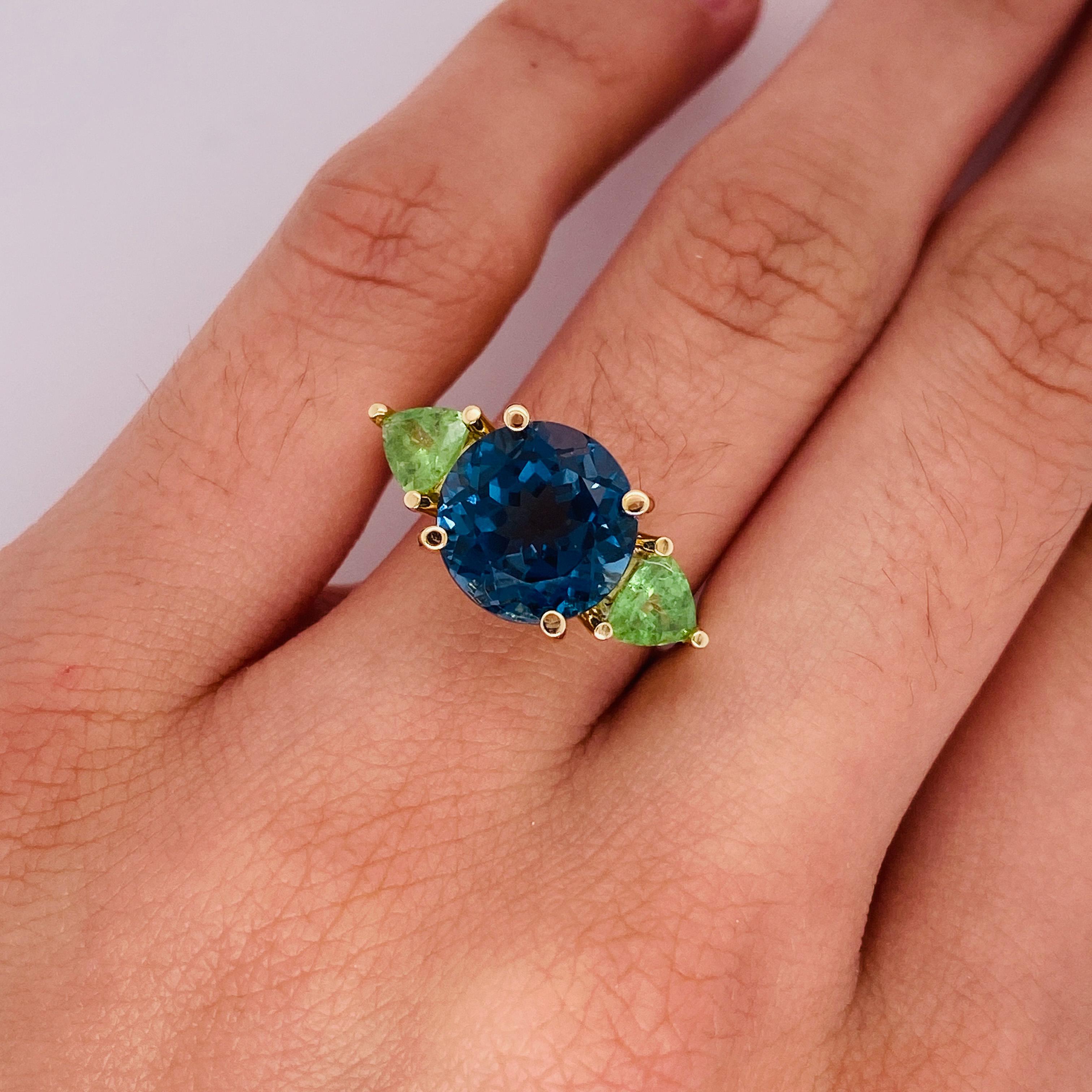 ocean blue stone ring