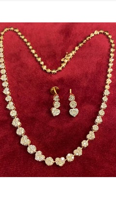 Parure en or rosé 4,75 carats de diamants naturels